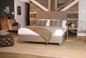 Tetrad Berneray Kingsize Bedframe in Willow Herringbone | Shackletons