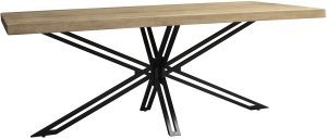 Carlton Furniture Java Natural Line Mango Wood Rectangular 200cm Dining Table | Shackletons