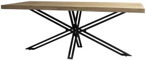 Carlton Furniture Java Natural Line Mango Wood Rectangular 200cm Dining Table | Shackletons