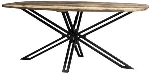 Carlton Furniture Java Sleeper Wood D End Oval 180cm Dining Table | Shackletons