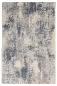 Nourison Rugs Rustic Textures Rectanglular RUS02 Rug in Blue Ivory 22m x 16m | Shackletons