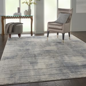 Nourison Rugs Rustic Textures Rectanglular RUS02 Rug in Blue Ivory 32m x 24m | Shackletons