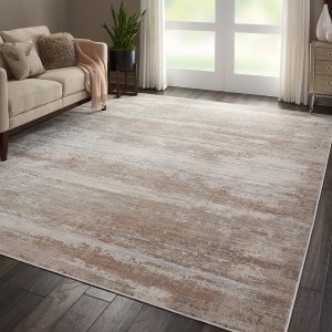 Nourison Rugs Rustic Textures Rectanglular RUS03 Rug in Beige 39m x 28m | Shackletons