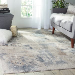 Nourison Rugs Rustic Textures Rectanglular RUS05 Rug in Beige Grey 22m x 16m | Shackletons