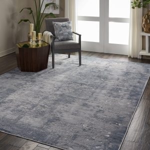 Nourison Rugs Rustic Textures Rectanglular RUS05 Rug in Grey 32m x 24m | Shackletons