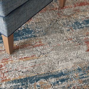 Nourison Rugs Rustic Textures Rectanglular RUS11 Rug in Multicolour 22m x 16m | Shackletons