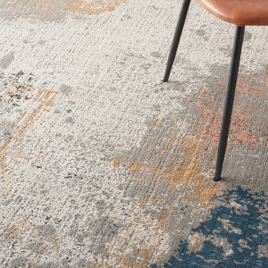 Nourison Rugs Rustic Textures Rectanglular RUS13 Rug in Grey Blue 22m x 16m | Shackletons