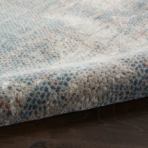 Nourison Rugs Rustic Textures Rectanglular RUS15 Rug in Grey Blue 18m x 12m | Shackletons