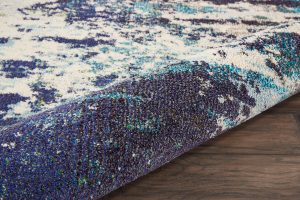 Nourison Rugs Celestial Runner Rug 183m x 061m in IvoryTealBlue | Shackletons