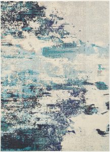 Nourison Rugs Celestial Runner Rug 183m x 061m in IvoryTealBlue | Shackletons