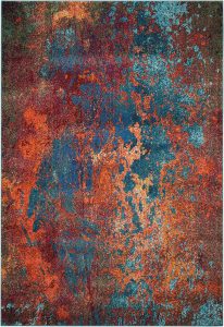 Nourison Rugs Celestial Rectangular Rug 114m x 066m in Atlantic | Shackletons