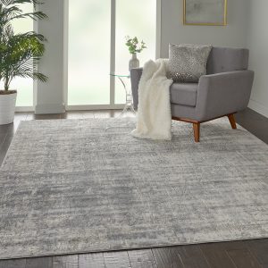 Nourison Rugs Rustic Textures Rectanglular RUS01 Rug in Ivory Silver 32m x 24m | Shackletons