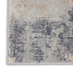 Nourison Rugs Rustic Textures Rectanglular RUS02 Rug in Beige Grey 18m x 12m | Shackletons