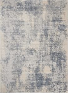 Nourison Rugs Rustic Textures Rectanglular RUS02 Rug in Blue Ivory 32m x 24m | Shackletons