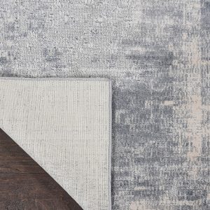 Nourison Rugs Rustic Textures Rectanglular RUS02 Rug in Blue Ivory 32m x 24m | Shackletons