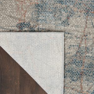 Nourison Rugs Rustic Textures Rectanglular RUS15 Rug in Grey Blue 22m x 16m | Shackletons