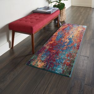 Nourison Rugs Celestial Rectangular Rug 114m x 066m in Atlantic | Shackletons