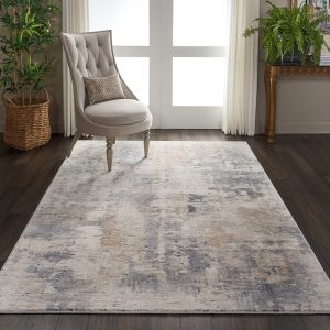 Nourison Rugs Rustic Textures Rectanglular RUS05 Rug in Beige Grey 18m x 12m | Shackletons