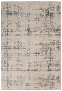 Nourison Rugs Rustic Textures Rectanglular RUS06 Rug in Ivory Blue 22m x 16m | Shackletons