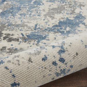 Nourison Rugs Rustic Textures Runner RUS08 Rug in Grey Blue 23m x 066m | Shackletons