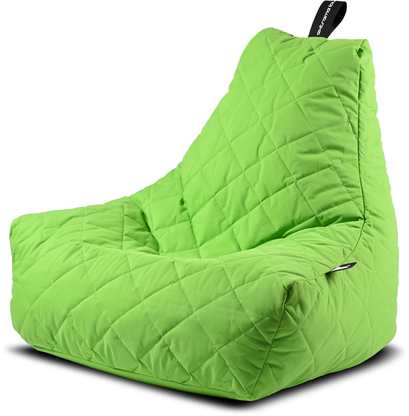 Extreme Lounging Mighty Bean Bag Lime Quilted