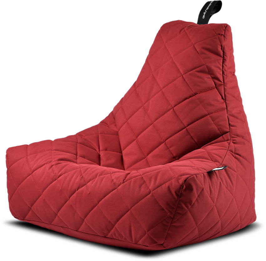 Extreme Lounging Mighty Bean Bag Red Quilted