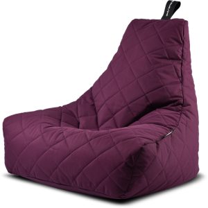 Extreme Lounging Mighty Bean Bag Berry Quilted | Shackletons