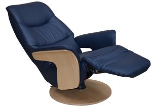 Iowa Swivel Chair in Navy | Shackletons