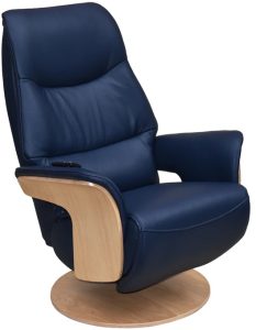 Iowa Swivel Chair in Navy | Shackletons