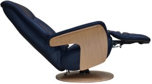 Iowa Swivel Chair in Navy | Shackletons