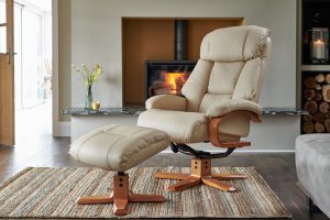 Nice Chair in Ivory Leather | Shackletons