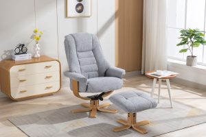 Global Furniture Alliance Sardinia Chair in Cha Cha Dove Fabric | Shackletons