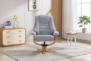 Global Furniture Alliance Sardinia Chair in Cha Cha Dove Fabric | Shackletons