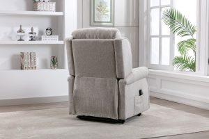 Andover Riser Recliner Chair in Linen Fabric | Shackletons
