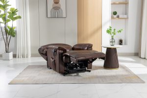 Global Furniture Alliance Toulouse Riser Recliner Chair in Walnut Leather | Shackletons