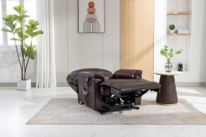 Global Furniture Alliance Toulouse Riser Recliner Chair in Mulberry Leather | Shackletons