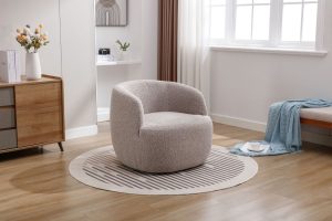 Global Furniture Alliance Alma Acent Chair in Almond Fabric | Shackletons