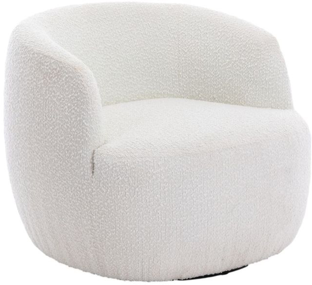 Alma Acent Chair in Ivory Fabric | Shackletons