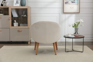 Global Furniture Alliance Iris Acent Chair in Snow Fabric | Shackletons