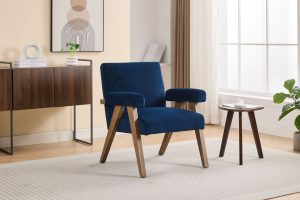 Global Furniture Alliance Leoni Acent Chair in Royal Blue Fabric | Shackletons