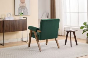 Global Furniture Alliance Leoni Acent Chair in Bottle Green Fabric | Shackletons