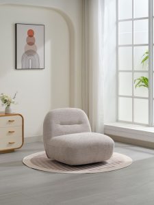 Global Furniture Alliance Luna Acent Chair in Oyster Fabric | Shackletons