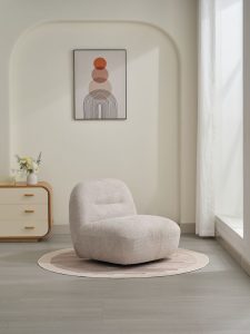 Global Furniture Alliance Luna Acent Chair in Oyster Fabric | Shackletons