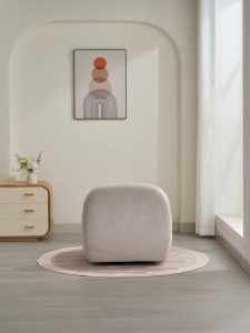 Global Furniture Alliance Luna Acent Chair in Oyster Fabric | Shackletons