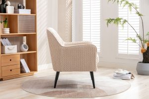 Global Furniture Alliance Ruby Acent Chair in Buttermilk Fabric | Shackletons