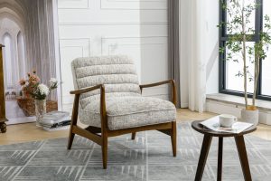 Global Furniture Alliance Thea Acent Chair in Frost Fabric | Shackletons