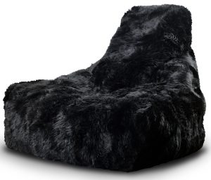 Extreme Lounging Mighty Bean Bag Black Fur | Shackletons