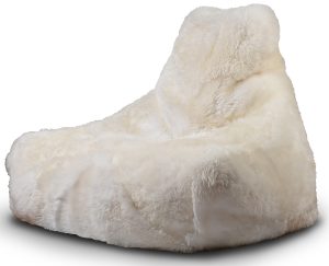 Extreme Lounging Mighty Bean Bag White Fur | Shackletons