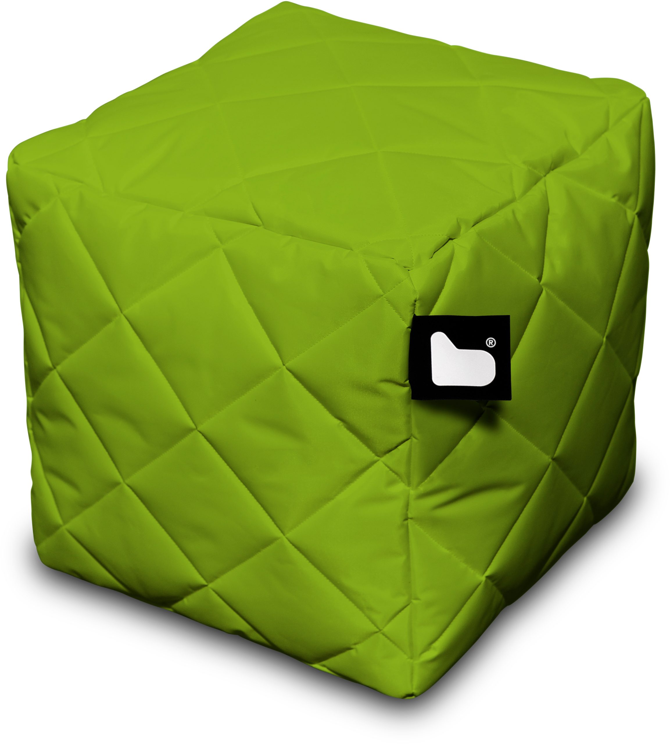 Extreme Lounging Bean Box Lime Quilted