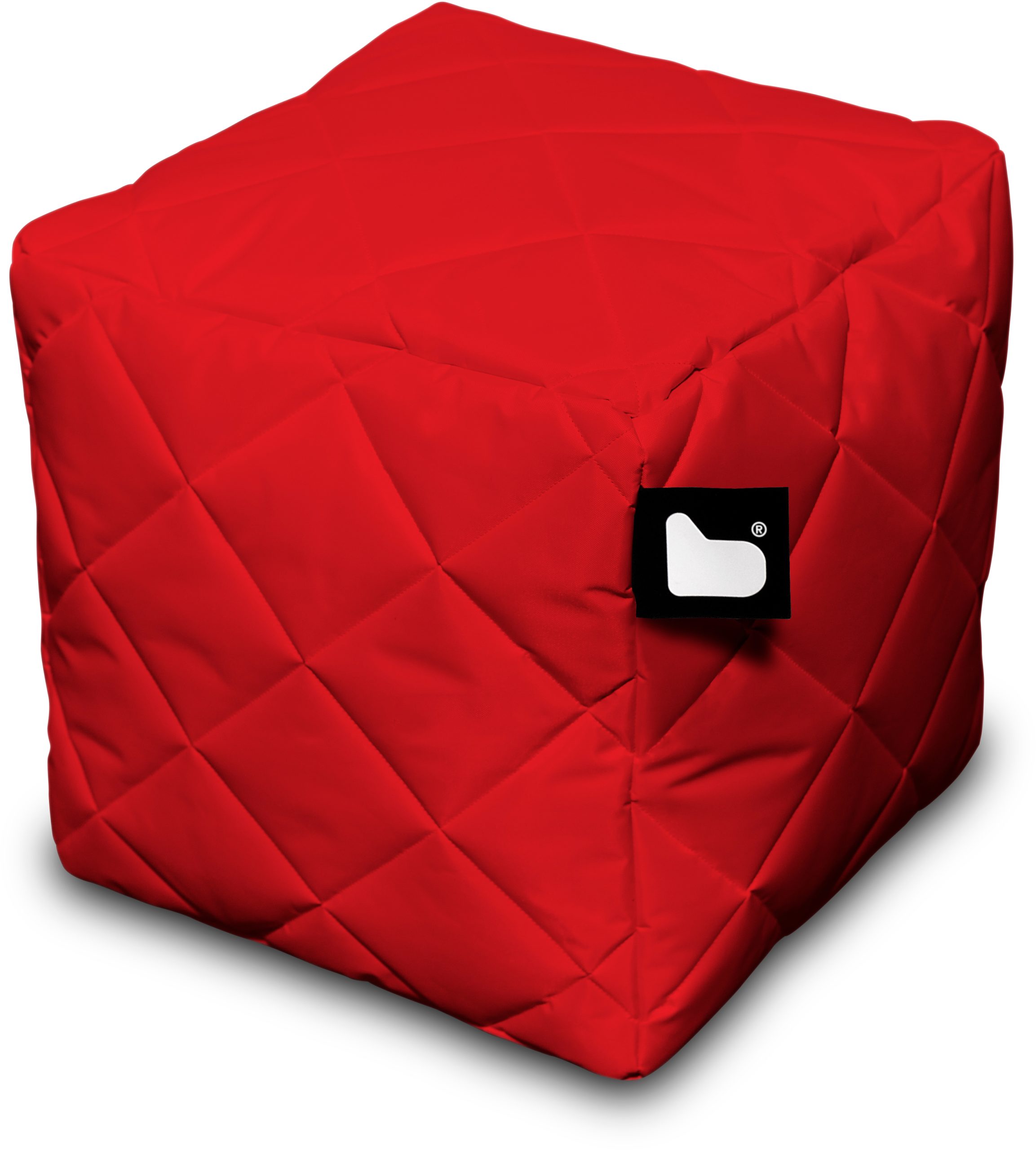 Extreme Lounging Bean Box Red Quilted